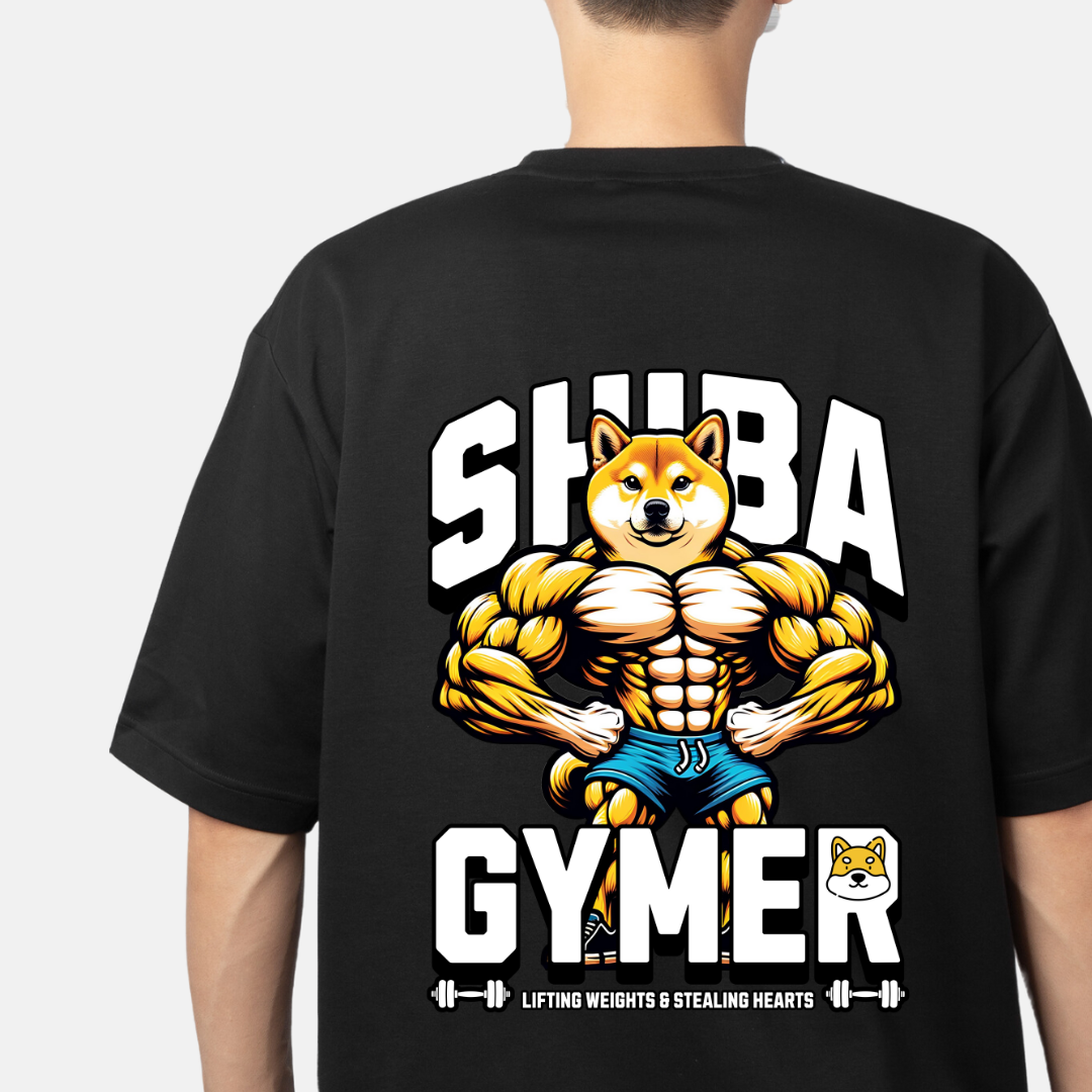 "Doge Vibes: Shiba Inu Meme Oversized Tee"