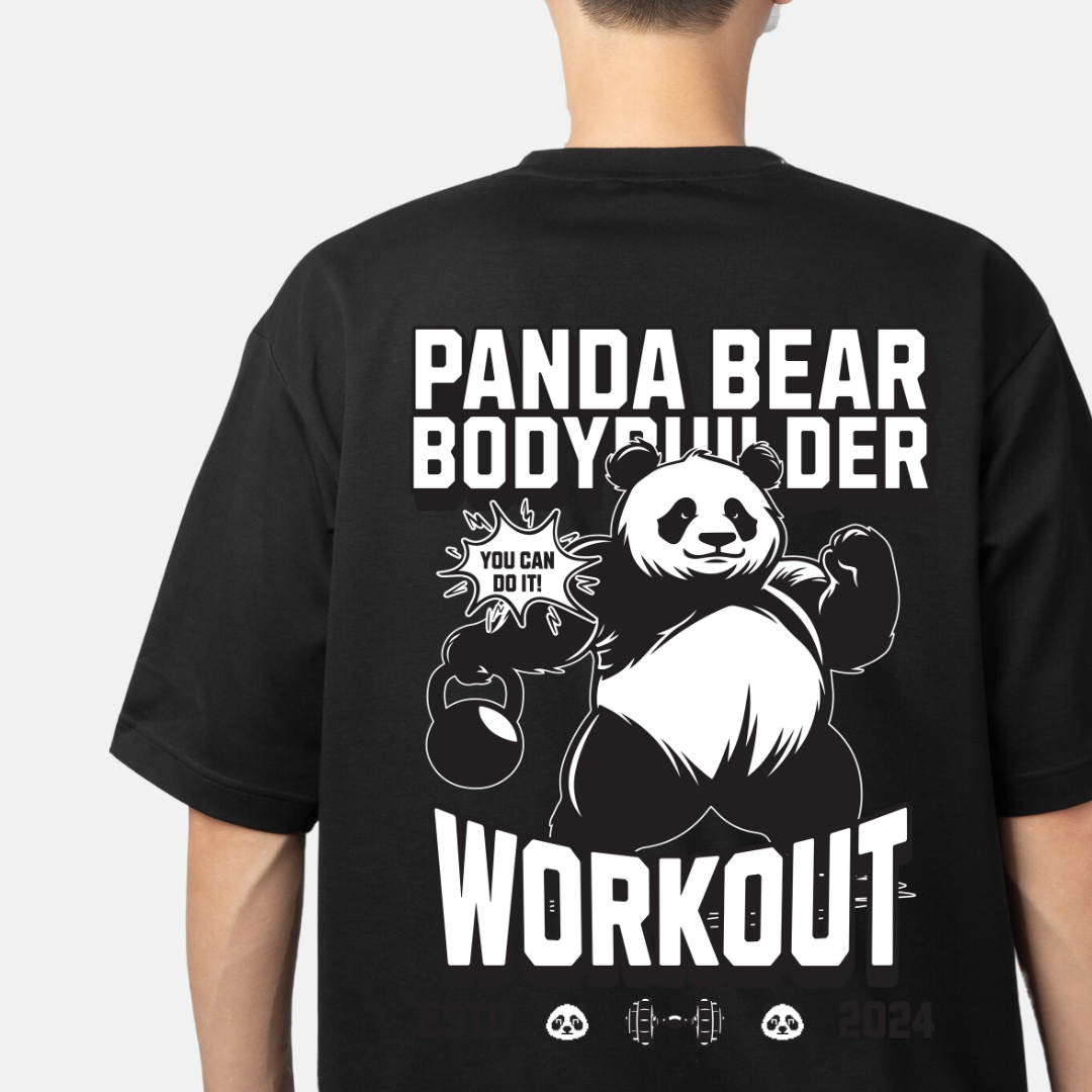 "Chill Like a Panda: Comfortable Oversized T-Shirt"