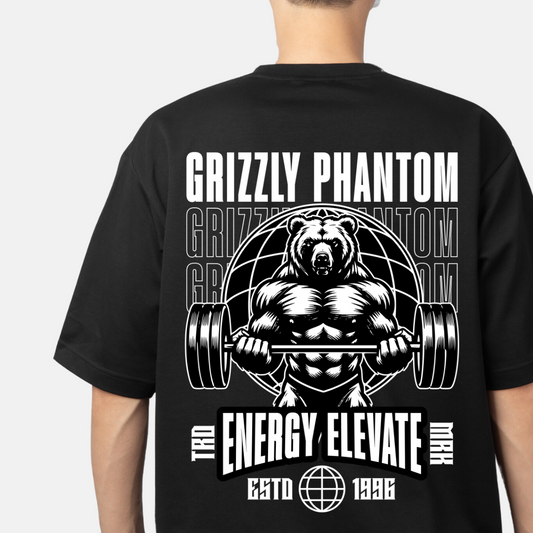 "Wild and Free: Bear Oversized T-Shirt for the Strong"